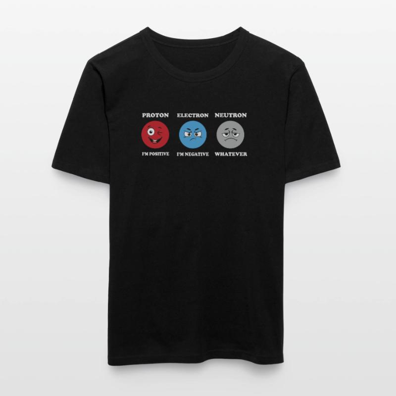Protonelektronen -Neutron -Witze Science Physics Männer Slim Fit T-Shirt