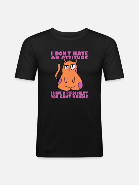 I don't have a relationship - Men's Slim Fit T-Shirt - black