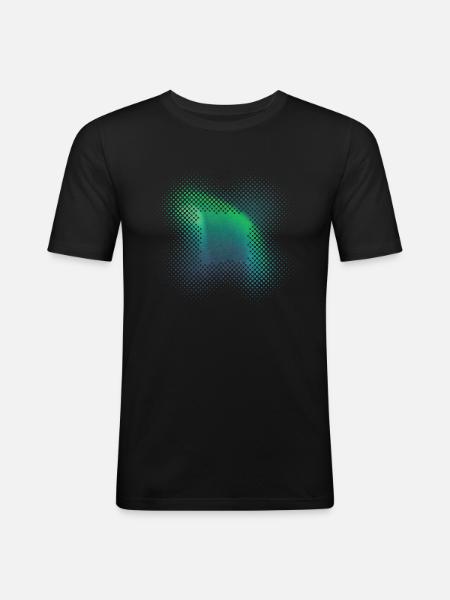 Aurores boréales Aurores boréales Aurores boréales - T-shirt près du corps Homme - noir