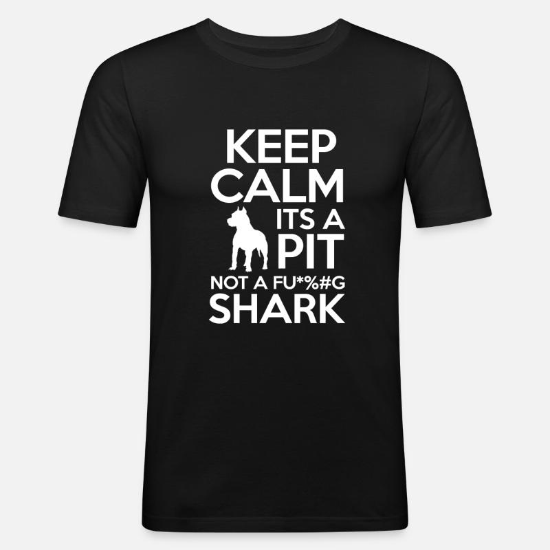 PIT BULL - Männer Slim Fit T-Shirt - Schwarz