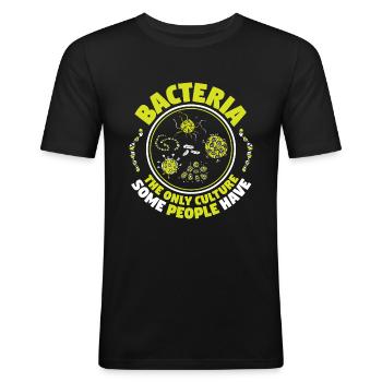 Mikrobiologie Mikrobiologe Biologie Biologe - Männer Slim Fit T-Shirt - Schwarz - Vorne - Nik (191cm)