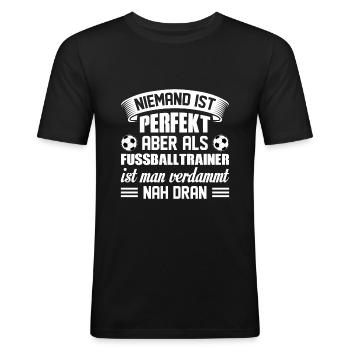 coach - Men's Slim Fit T-Shirt - black - Front - Nik (191cm)