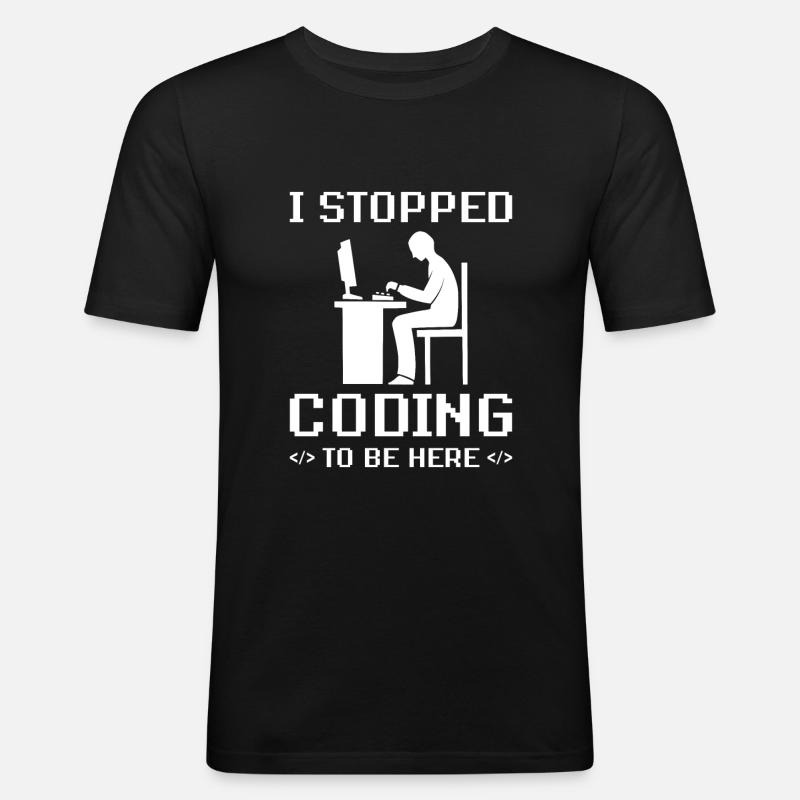 Programmer gift - Men's Slim Fit T-Shirt - black