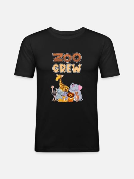 Zoo Crew Zoo Excursion Kids - Men's Slim Fit T-Shirt - black