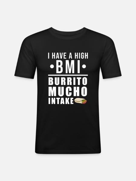 burrito - Men's Slim Fit T-Shirt - black