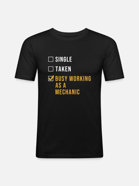 Mechanic Gift - Men's Slim Fit T-Shirt - black