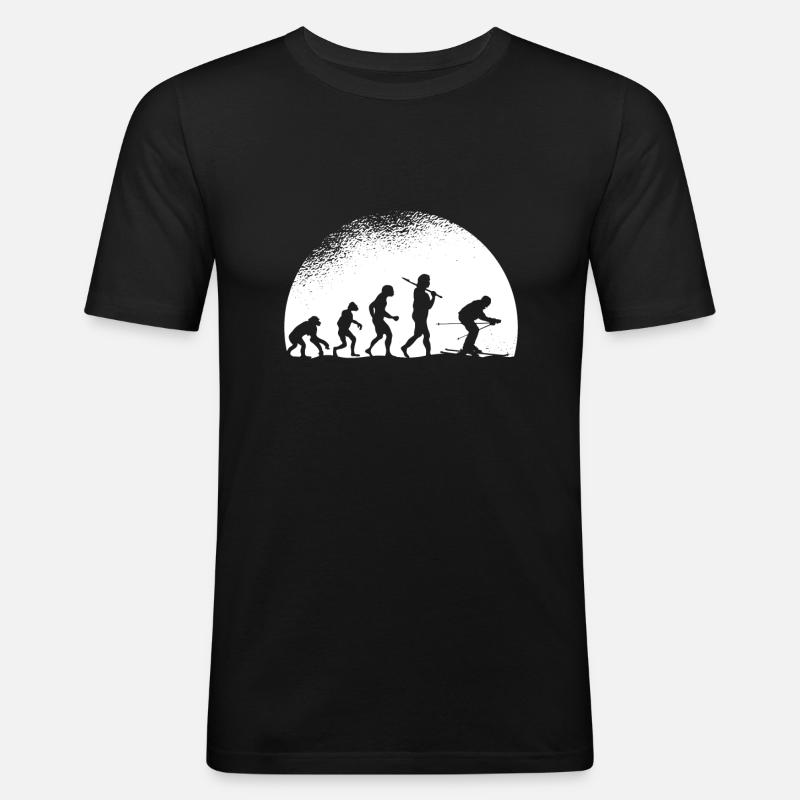 Evolution Ski - Men's Slim Fit T-Shirt - black