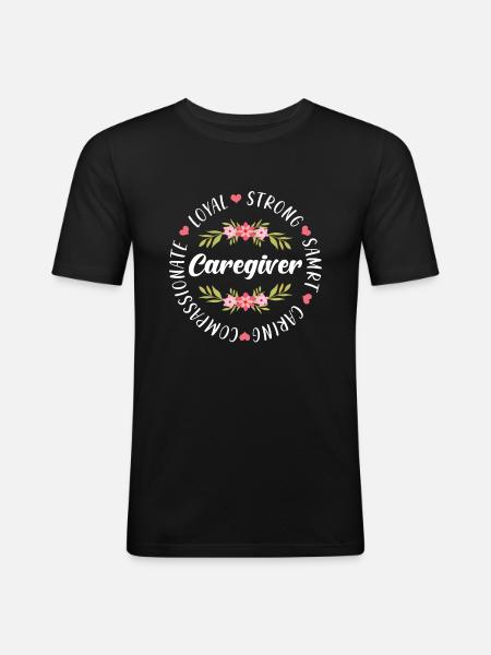 Cadeau de soignant. - T-shirt près du corps Homme - noir