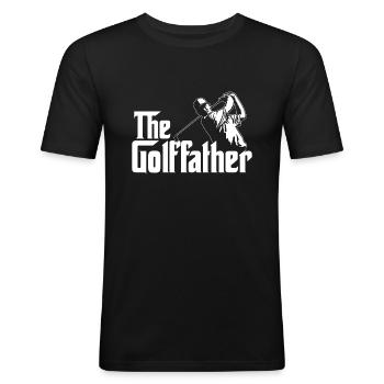 Le Golf Père - T-shirt près du corps Homme - noir - Devant - Nik (191cm)