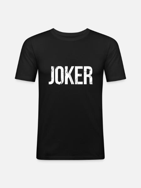 joker - Men's Slim Fit T-Shirt - black