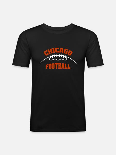 Chicago Football - Men's Slim Fit T-Shirt - black