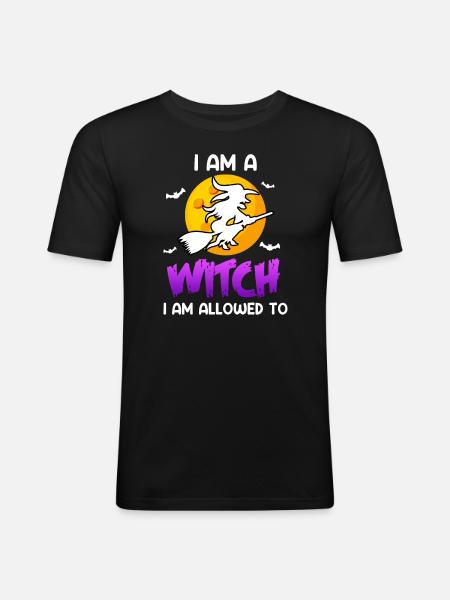 Halloween Witch - Men's Slim Fit T-Shirt - black