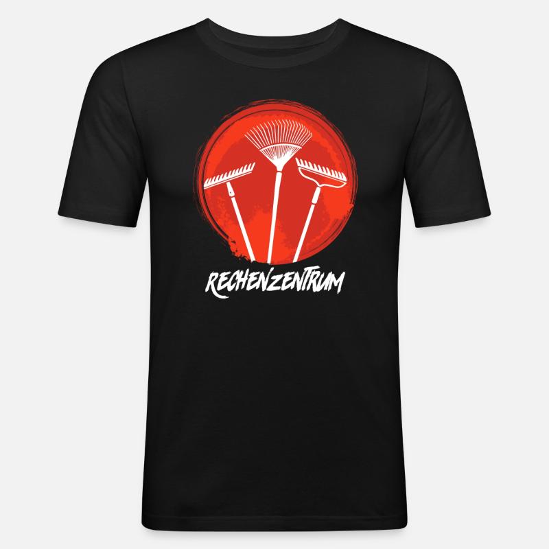 Rechenzentrum Programmierer Coder Informatiker - Männer Slim Fit T-Shirt - Schwarz