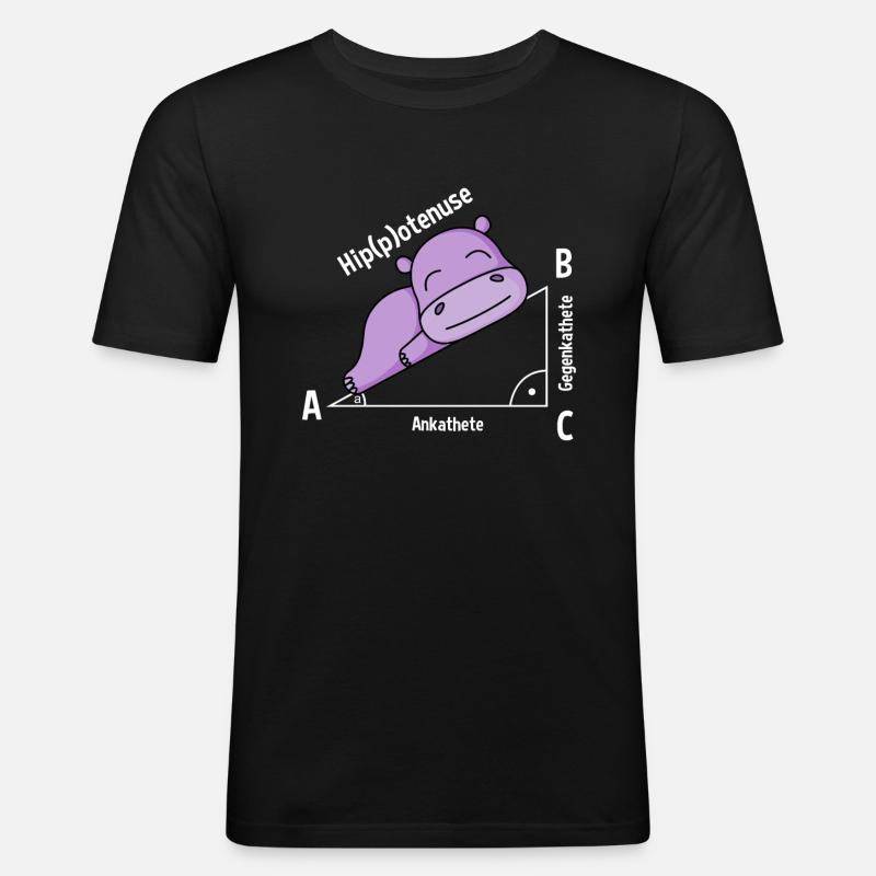 Math teacher Hipotenuse Math - Men's Slim Fit T-Shirt - black