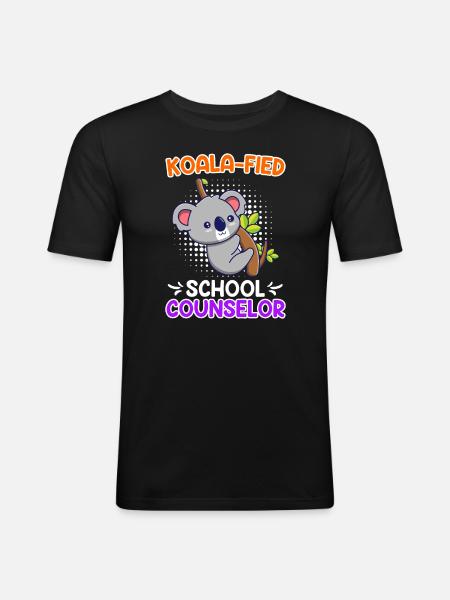 Koala - compagnon d’école qualifié fied - T-shirt près du corps Homme - noir