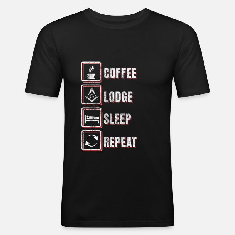 Masonic Routine Gift - Men's Slim Fit T-Shirt - black