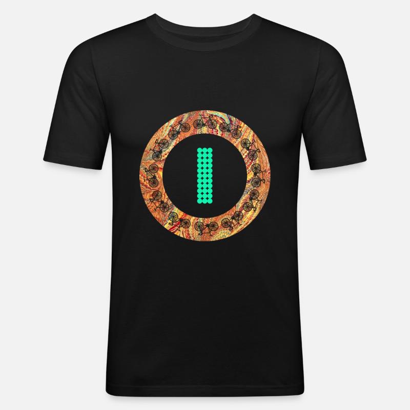 fahrrad e 22 i - Männer Slim Fit T-Shirt - Schwarz