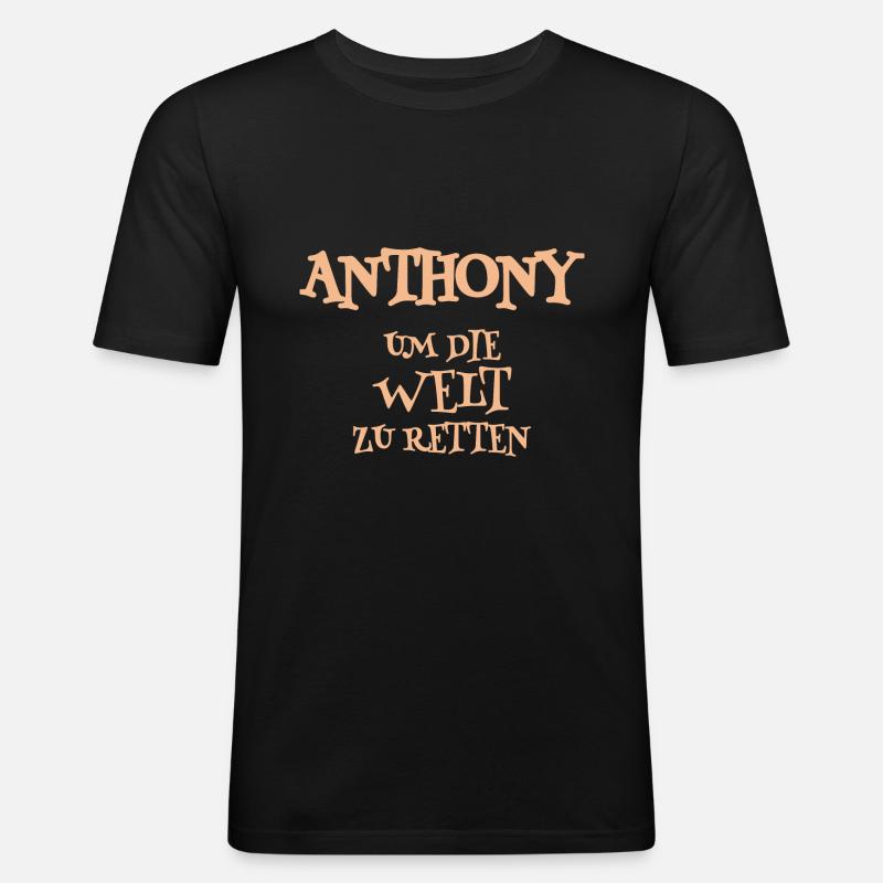 Held Anthony - Männer Slim Fit T-Shirt - Schwarz