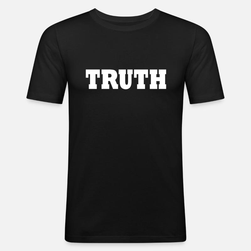 Truth - Männer Slim Fit T-Shirt - Schwarz
