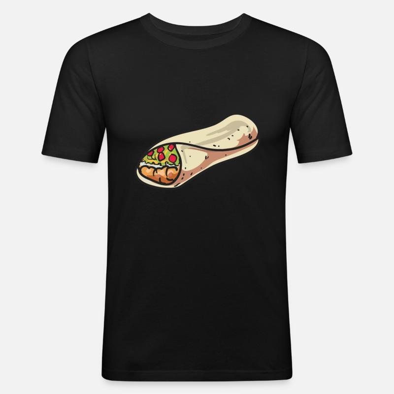 burrito - Men's Slim Fit T-Shirt - black