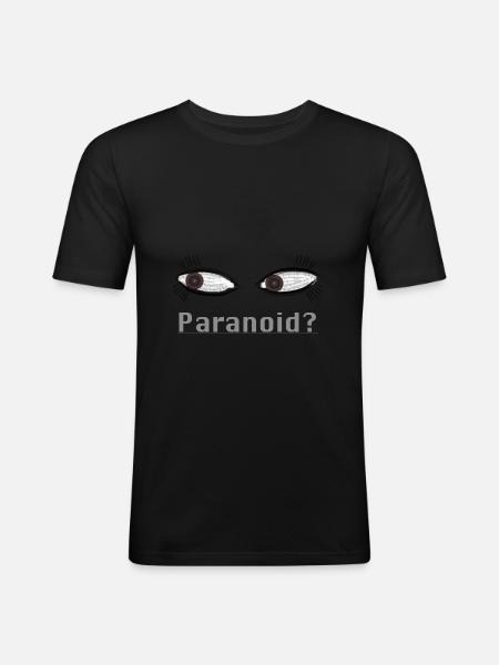 Paranoid - Men's Slim Fit T-Shirt - black
