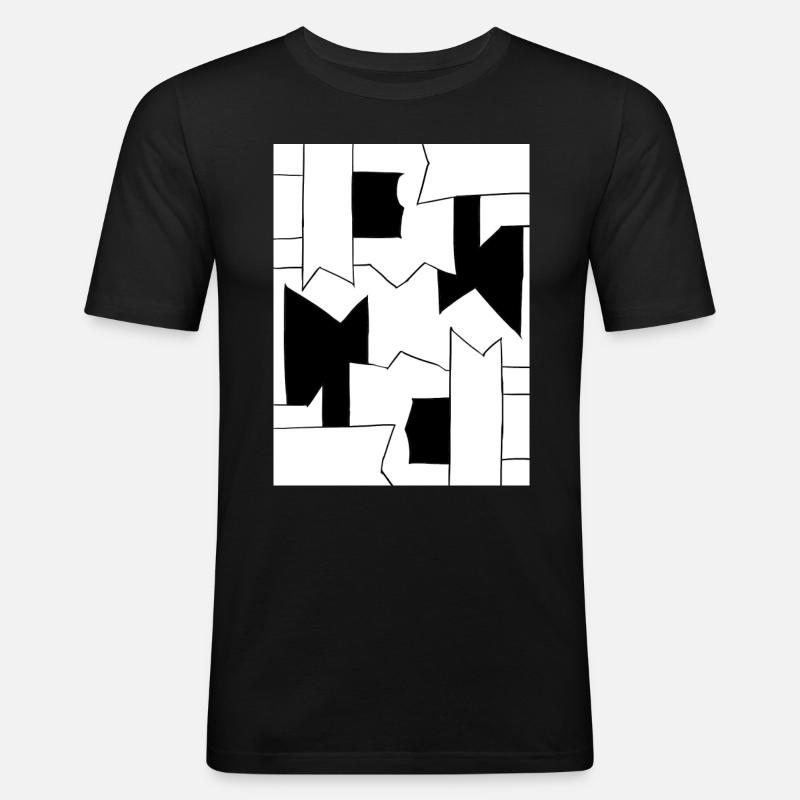 Lesezeichen - Männer Slim Fit T-Shirt - Schwarz