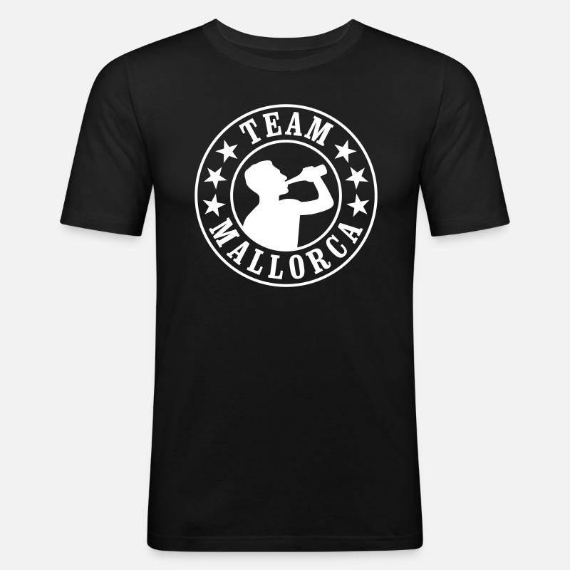Équipe Majorque - T-shirt près du corps Homme - noir