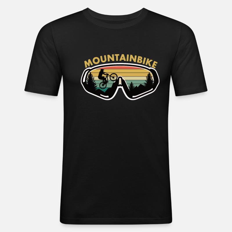 MTB - Männer Slim Fit T-Shirt - Schwarz