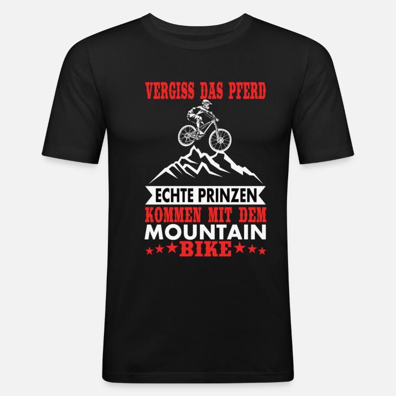 Echte Prinzen - Männer Slim Fit T-Shirt - Schwarz