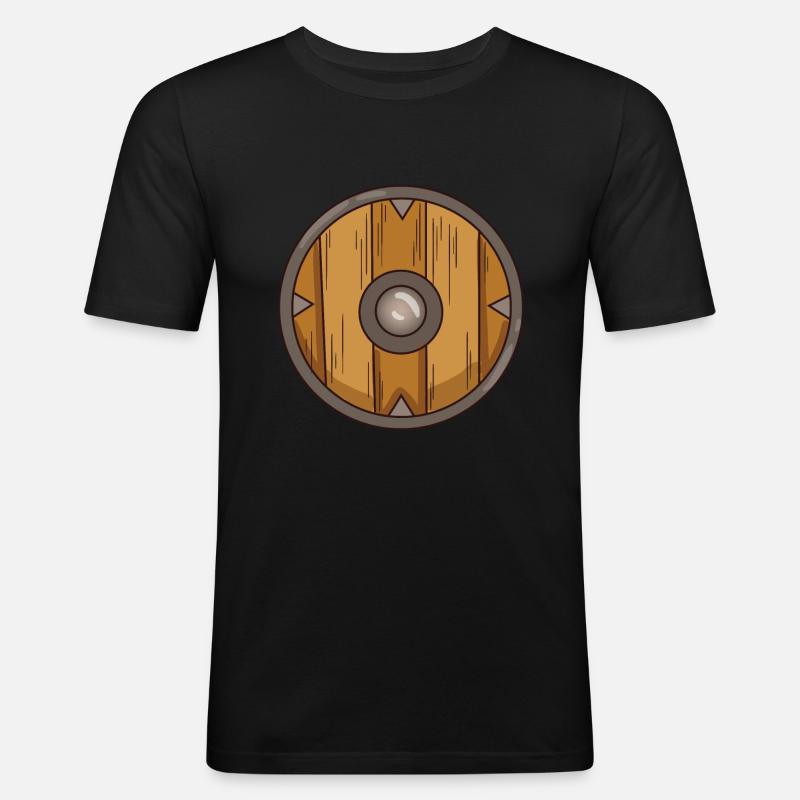Schild - Männer Slim Fit T-Shirt - Schwarz