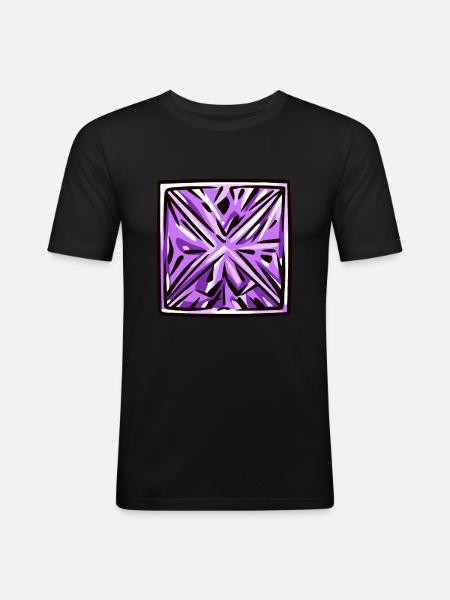 Diamond Gemstone - Men's Slim Fit T-Shirt - black
