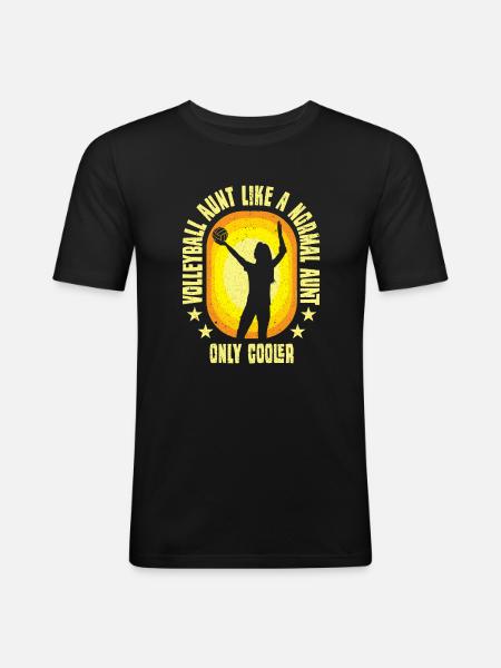 Volley-ball Volleyeurs Terrain de volley-ball - T-shirt près du corps Homme - noir