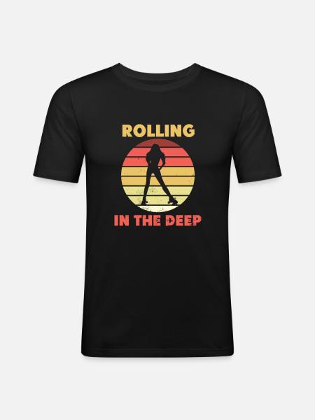 Rollerblades Roller Skates Inline Skater - Men's Slim Fit T-Shirt - black