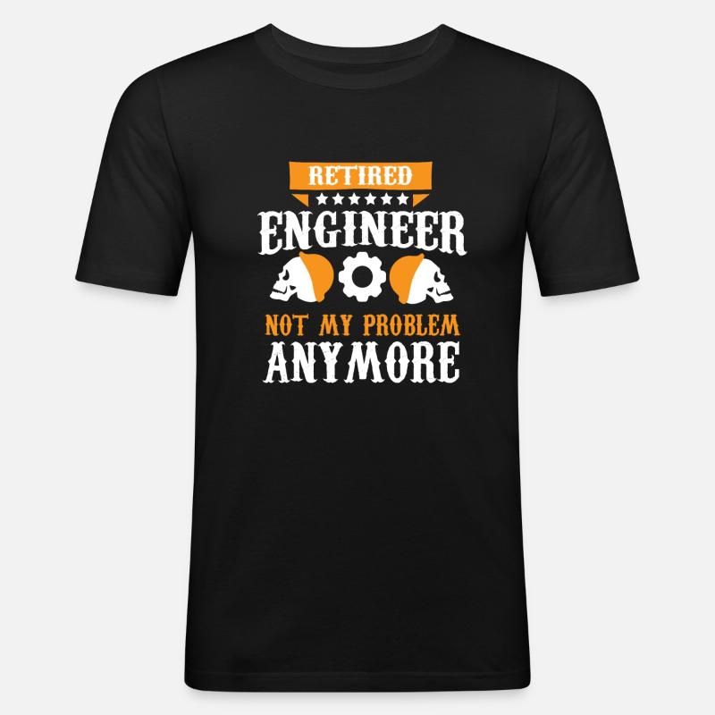 Engineer Technician Technical System - Men's Slim Fit T-Shirt - black