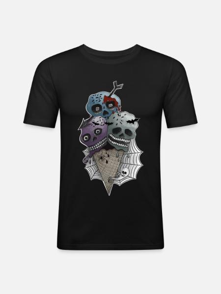 GothICECream Deluxe Eis - Men's Slim Fit T-Shirt - black