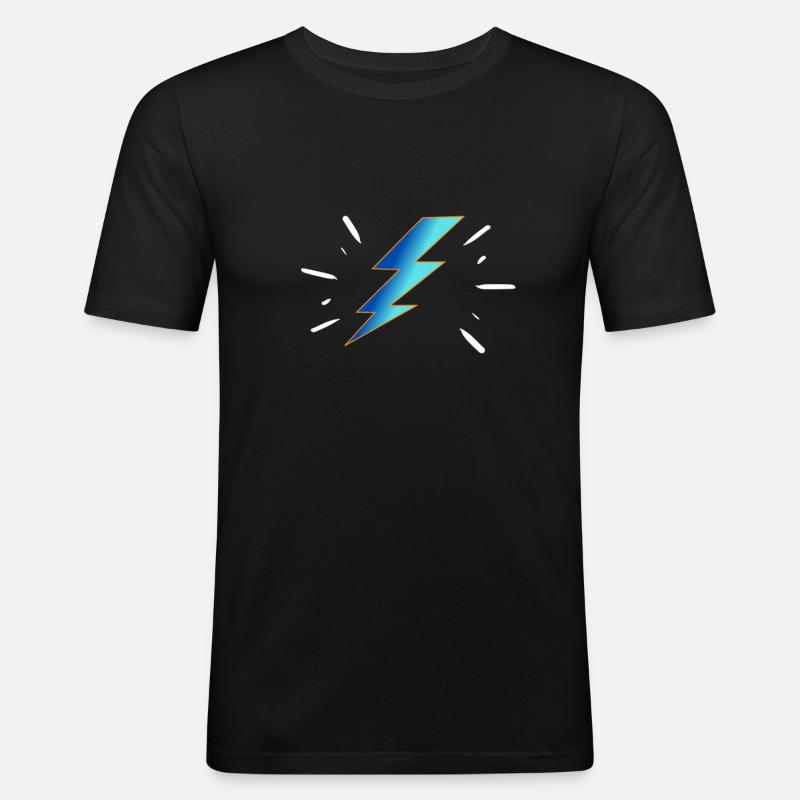 Blitzschnell - Männer Slim Fit T-Shirt - Schwarz