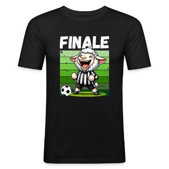 Soccer Final Soccer Fan Soccer Player Funny - Men's Slim Fit T-Shirt - black - Front - Nik (191cm)