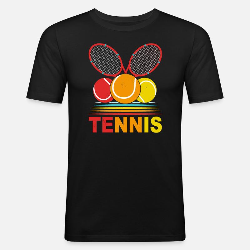 TENIS - Camiseta ajustada hombre - negro