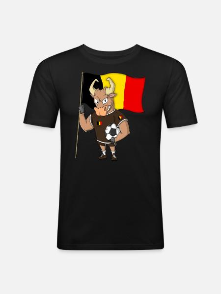 Taurus Fan Belgique - T-shirt près du corps Homme - noir