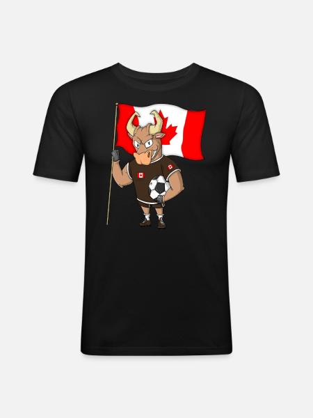 Taurus Fan Canada - Men's Slim Fit T-Shirt - black