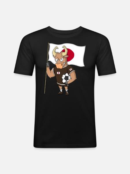 Taurus Fan Japan - Men's Slim Fit T-Shirt - black