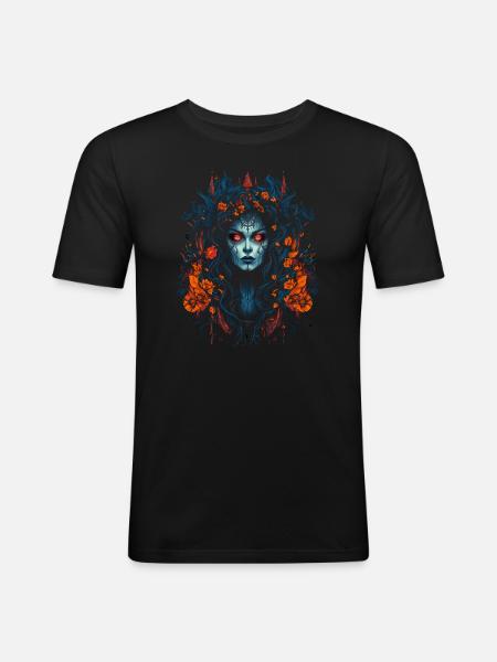 Gothic Vampire Queen - Men's Slim Fit T-Shirt - black