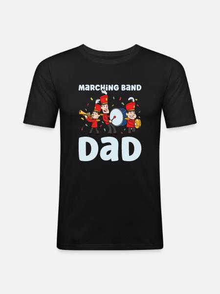 Marching Band Clarinetist School Probenmusik - Männer Slim Fit T-Shirt - Schwarz