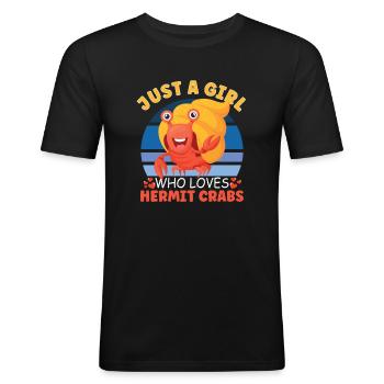 Hermit Crab Crabbing Crab Whisperer Crab Hunting - Männer Slim Fit T-Shirt - Schwarz - Vorne - Nik (191cm)