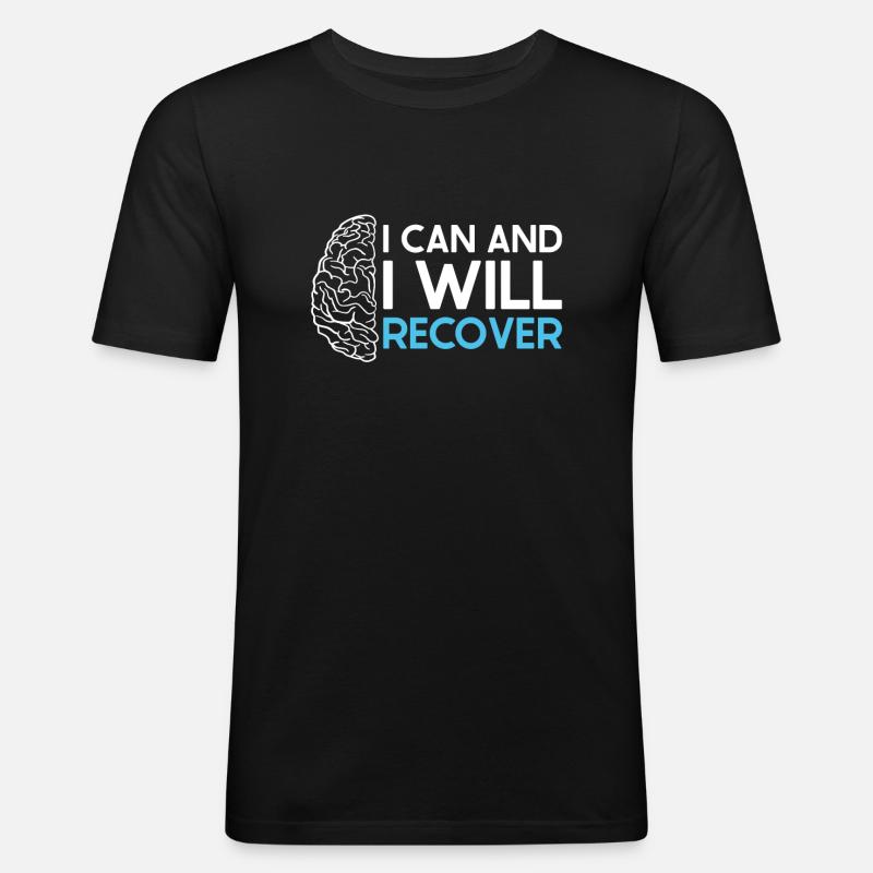 Schlaganfall Survivor Schlaganfall Bewusstsein - Männer Slim Fit T-Shirt - Schwarz