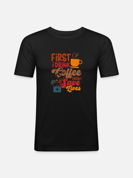 Nurse Nursing Clinic Paramedic - Men's Slim Fit T-Shirt - black