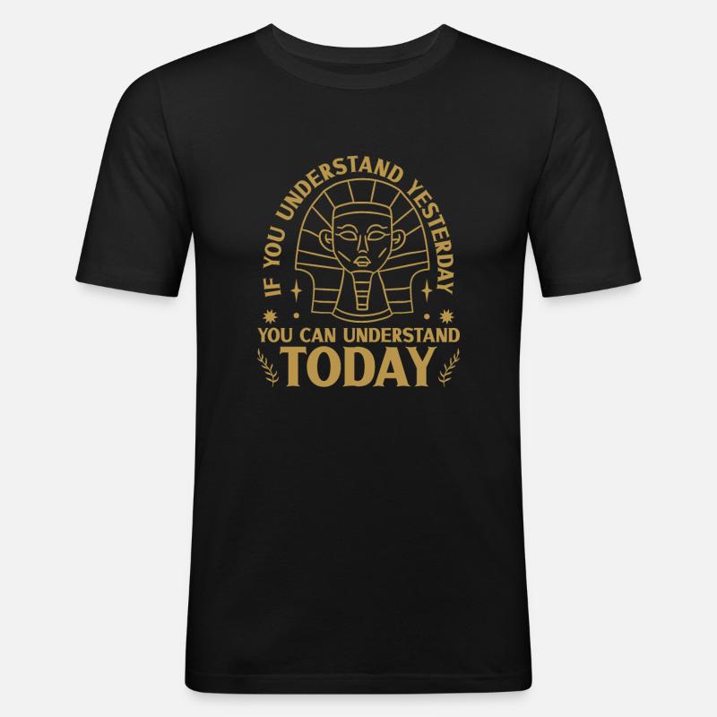 Geschichtshistoriker Geschichtsinteressierter - Männer Slim Fit T-Shirt - Schwarz