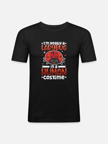 Ladybug Ladybug Entomology Insects - Men's Slim Fit T-Shirt - black