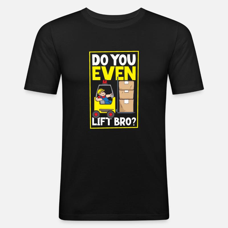 Gabelstaplerfahrer Lager Gabelstapler - Männer Slim Fit T-Shirt - Schwarz