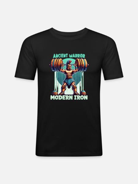 Julius Cæsar Romerhistorie Romerriget - Herre Slim Fit T-Shirt - sort